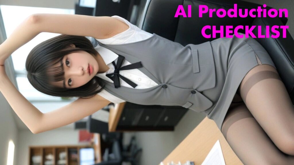 AI生成キャラクター制作チェックリストのイメージ